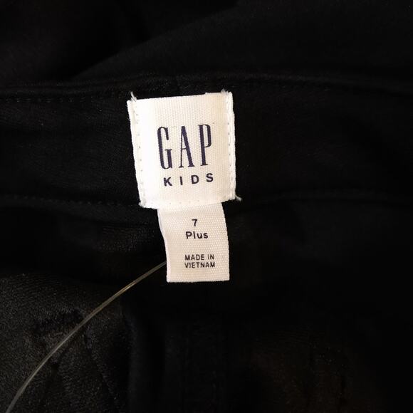 F Gap Girl's Black School Uniform Jersey Ponte Stretch Dress Pants NWT 7 Plus - Picture 5 of 7